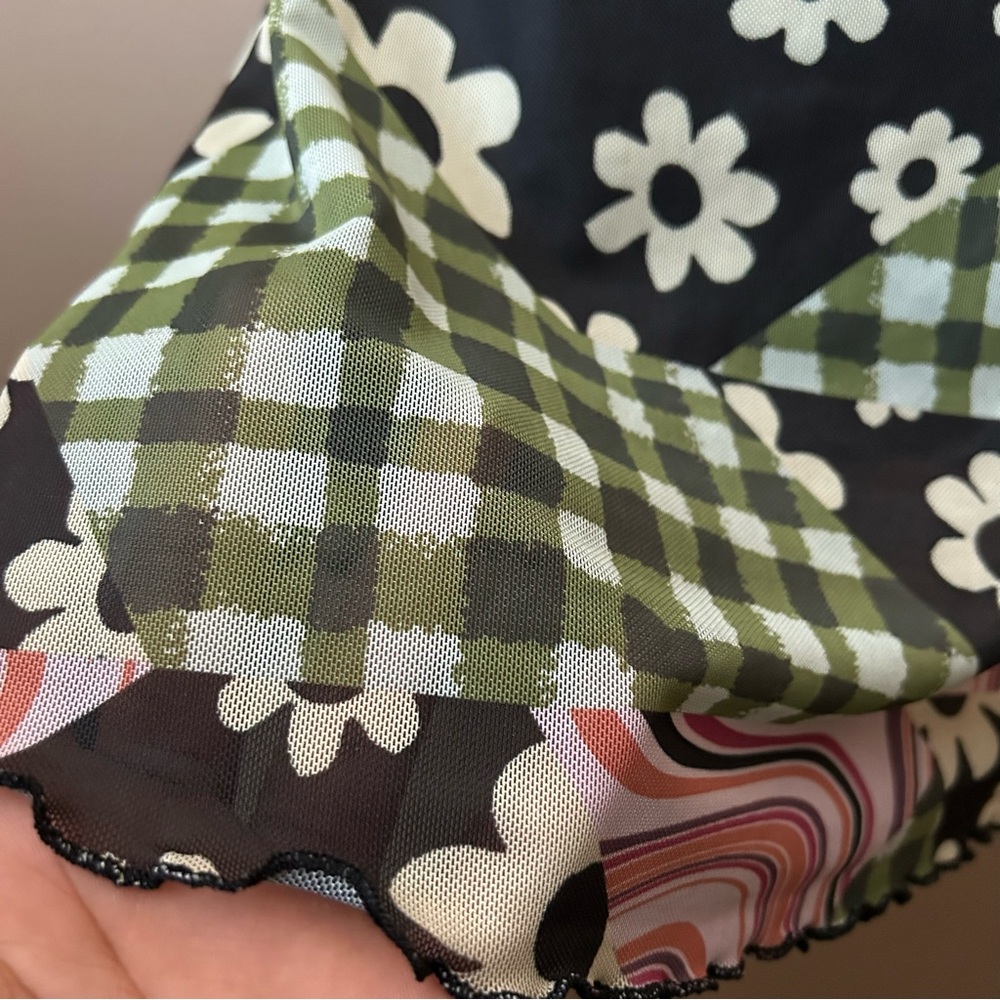 Current Mood Multi Pattern Mini Dress - image 7